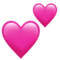 Two Hearts emoji on Apple